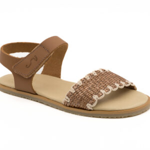 Sandalia respetuosa Masai/Box Taupe/Cuero - Flexi Nens | Comprar en Kili Kili Store
