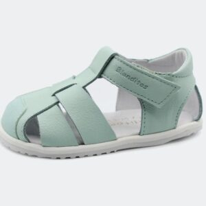Sandalia respetuosa de piel Costa Verde - Blanditos by Crio's | Comprar en Kili Kili Store