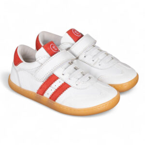 Deportiva Respetuoso de piel Blanca y Rojo JR - Chetto