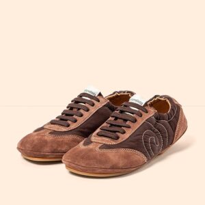 Zapatilla Barefoot N5823 Bloom Nylon-Silk Suede Chocolate Essence - El Naturalista