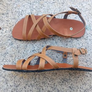 Sandalia Barefoot Delfos Camel - Bioworld ~ Vegana