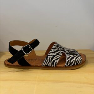 Sandalia Barefoot Marea Cebra Serraje Negro - Vivant