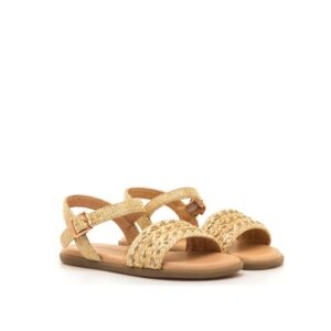 Sandalia Respetuosa 49349 Free Raffia Braid Champagne - Mustang