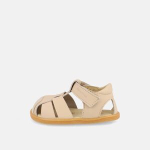 Sandalia respetuosa de piel Costa Beige - Blanditos by Crio's