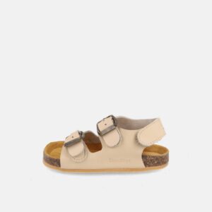 Sandalia respetuosa de piel Murano Beige - Blanditos by Crio's