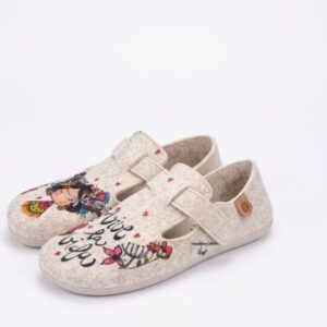 Zapatillas de Casa Barefoot Vive La Vida Beige -Vivant