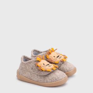 Zapatilla de casa respetuosa Homie Leon Taupe - IGOR